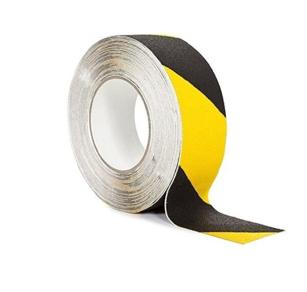 CINTA ANTIDESLIZANTE AMARILLA/ NEGRA 2"X18 M