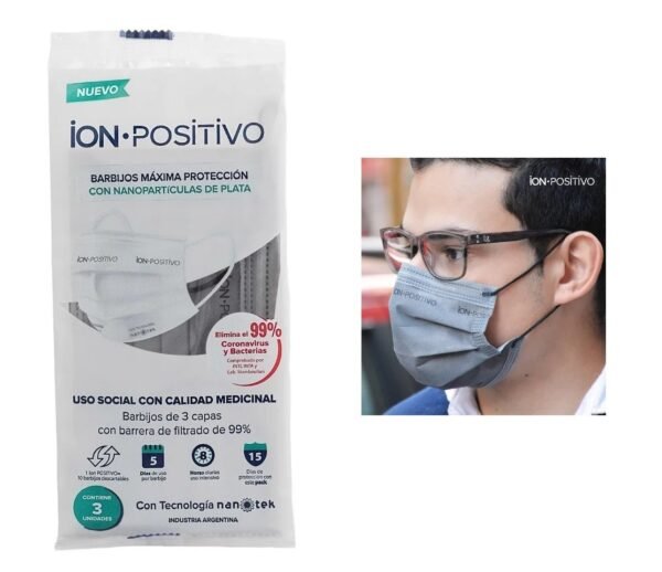 BARBIJOS ION POSITIVO CON NANOPARTICULAS GRIS X 3 UNIDADES - Imagen 3